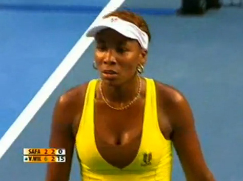 Venus Williams joue au tennis sans culotte !