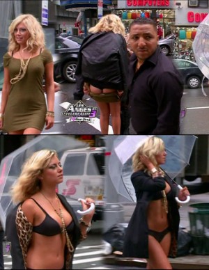 Stéphanie Clerbois sexy à Broadway dans les Anges 3