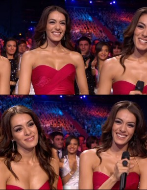 Sofia Essaidi sexy à la finale Miss France 2012