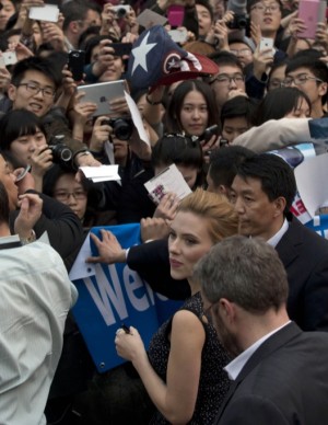 Beijing accueille Scarlett Johansson