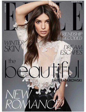Emily Ratajkowski dans Elle (Australie) - Juin/Juillet 2018