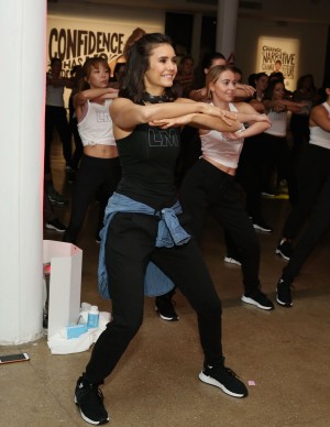 Entrainement Bodyjam de Nina Dobrev pour Reebok x Les Mills