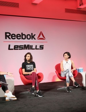 Entrainement Bodyjam de Nina Dobrev pour Reebok x Les Mills