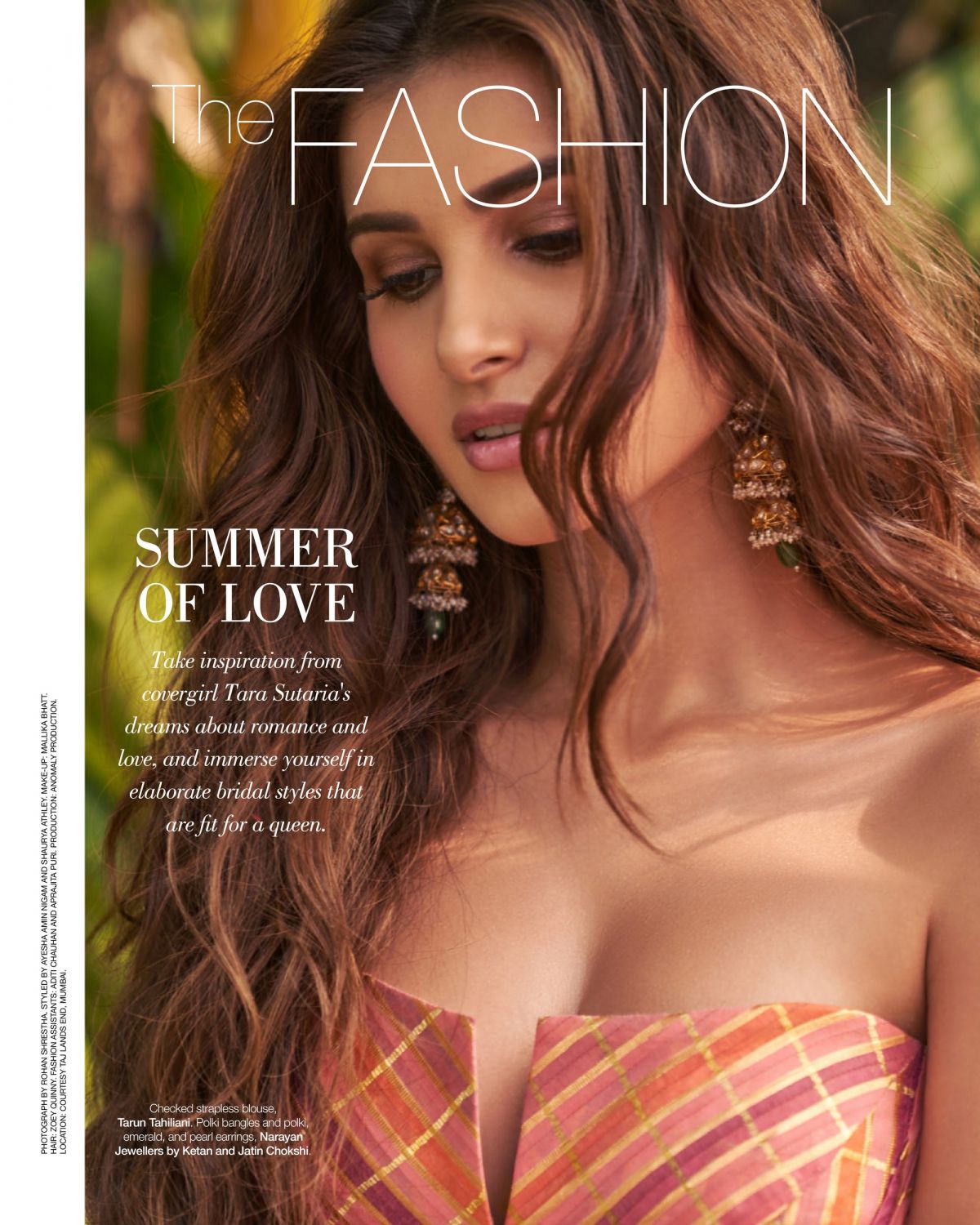 Tara Sutaria dans Harper’s Bazaar magazine