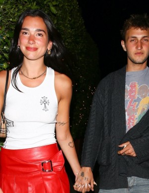 Dua Lipa en soirée au restaurant Giorgio Baldi à Santa Monica