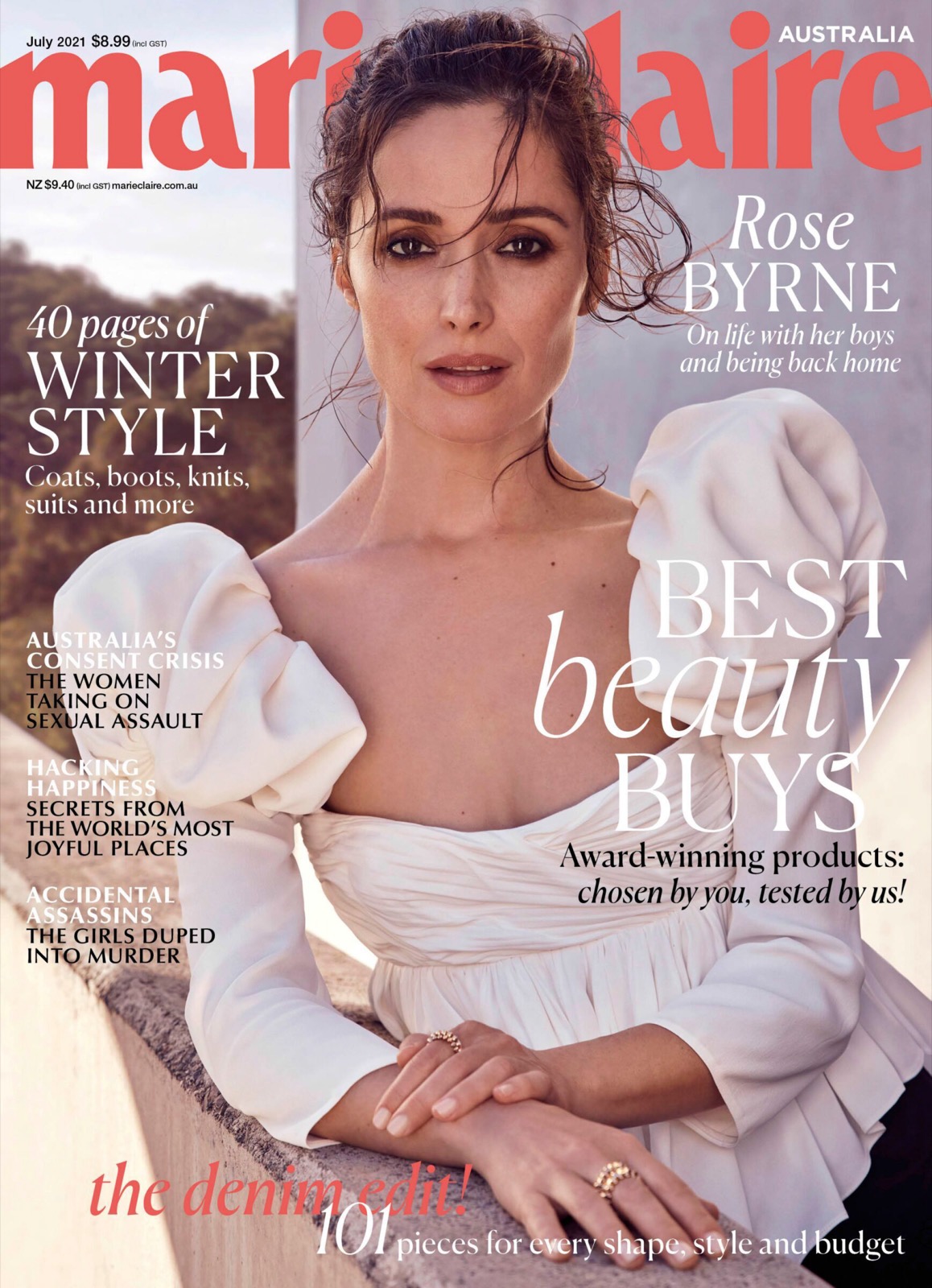 Rose Byrne dans Marie Claire Magazine Australie