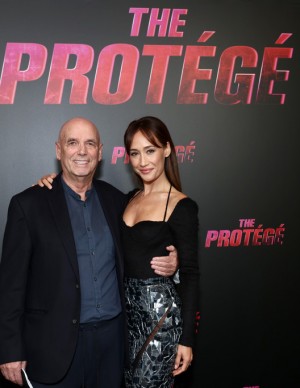 Maggie Q à Los Angeles pour la première du film The Protégé