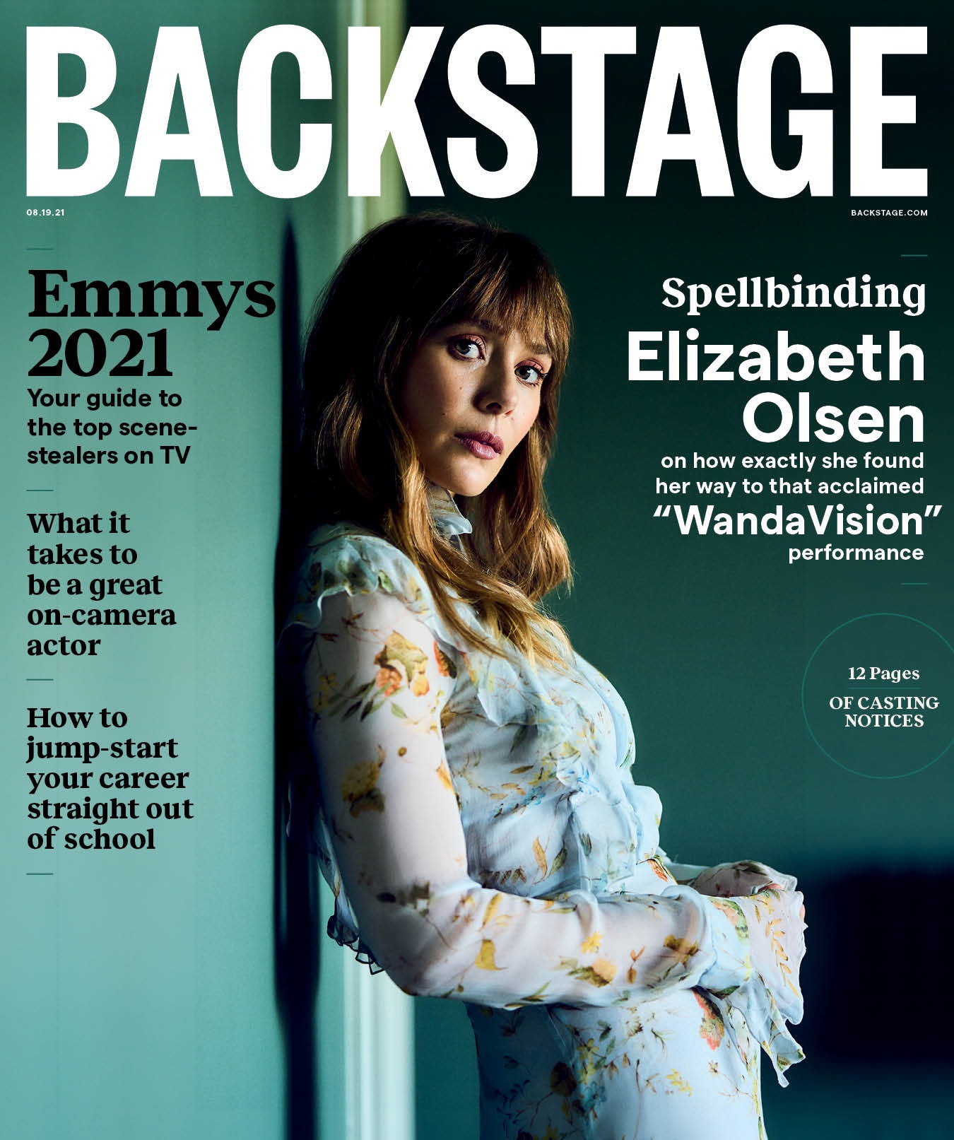 Elizabeth Olsen dans Backstage Magazine