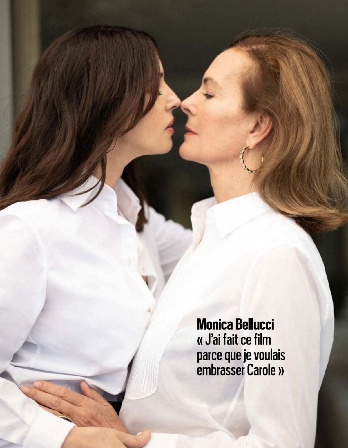 Monica Bellucci et Carole Bouquet sexy dabs Paris Match Magazine