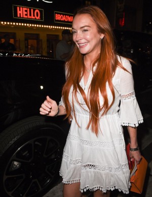 Lindsay Lohan à Broadway à New York