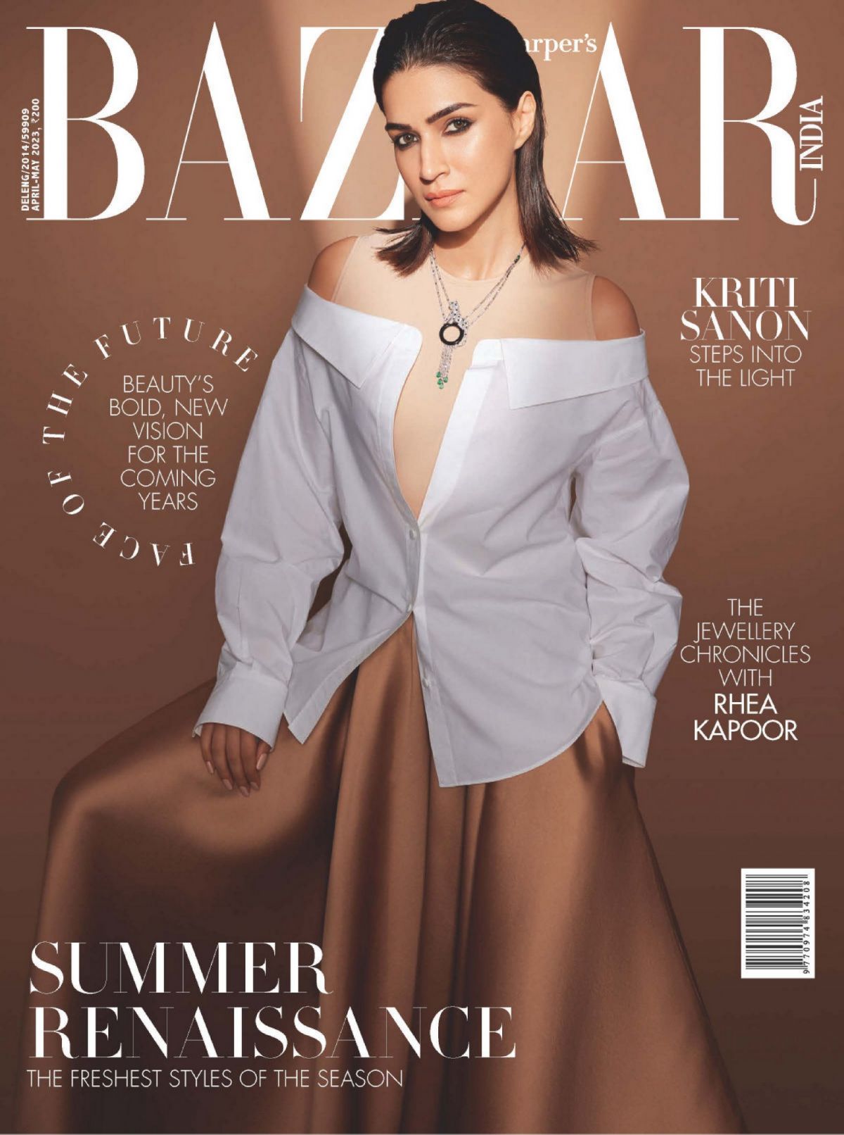 Kriti Sanon dans Harper’s Bazaar magazine (Inde)