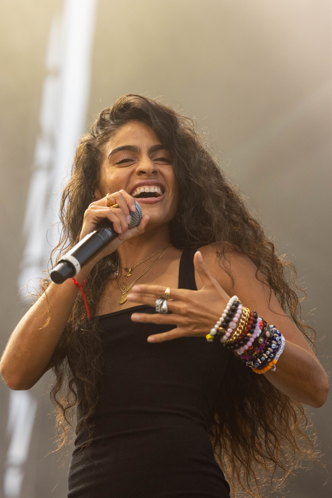 La chanteuse Jessie Reyez en concert au Lollapalooza Music Festival à