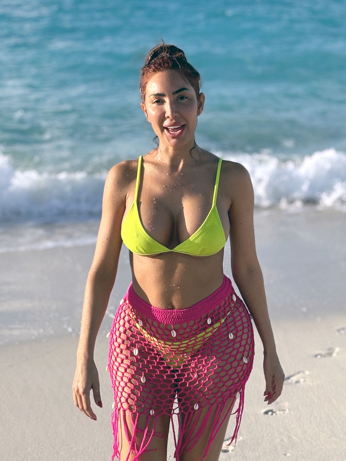 Farrah Abraham en bikini en vacances aux Îles Turks et Caïques