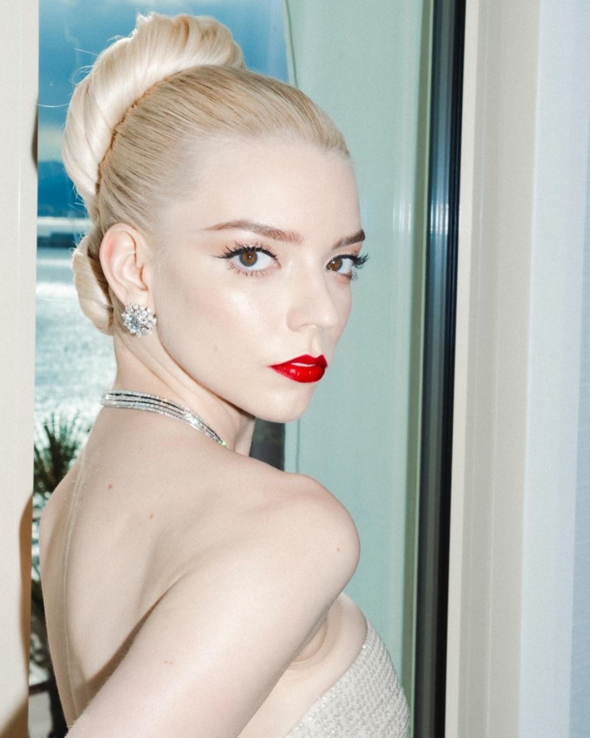 Shooting Anya Taylor-Joy à Cannes